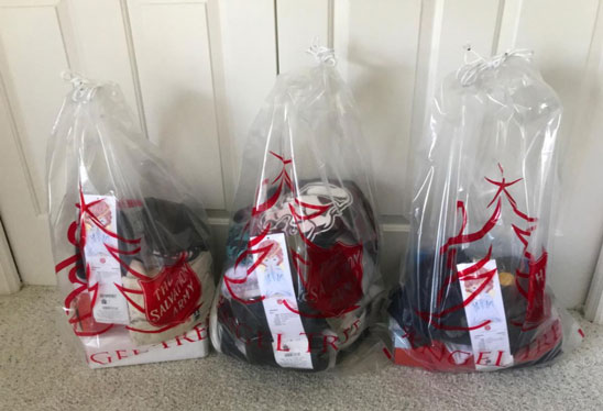 salvation army donation bags